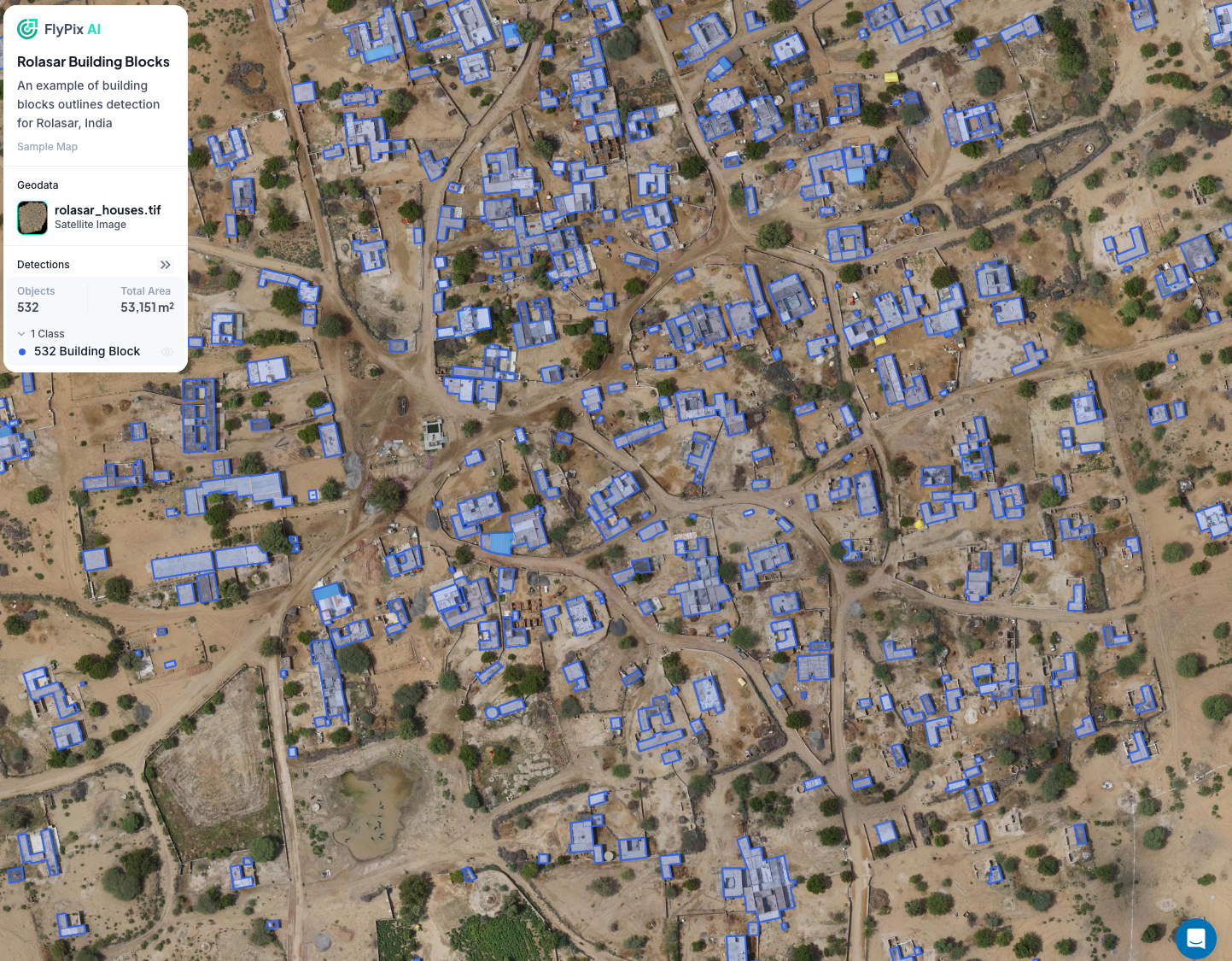 screenshot of FlyPix AI